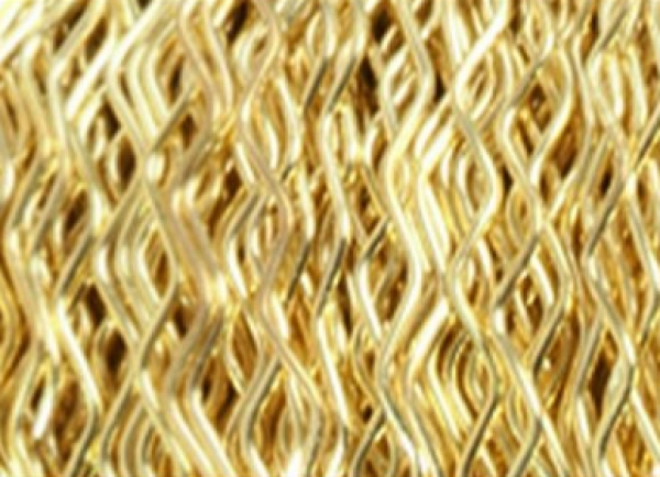 Bouilloneffektdraht gold